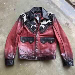 NWT AUTHENTIC DSQUARED2 Calf Leather Moto Jacket